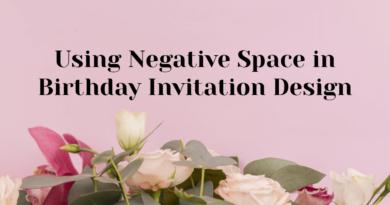 Using Negative Space in Birthday Invitation Design
